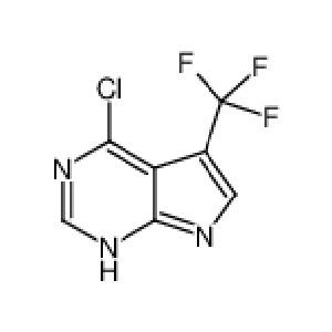 4-כלורו-5-(טריפלואורומתיל)-7H-pyrrolo[2,3-d]pyrimidine מס' CAS: 1211520-73-8
